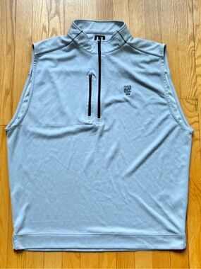 FootJoy Golf Men’s 1/2 Zip Performance Vest XL X-Large Gray Solid